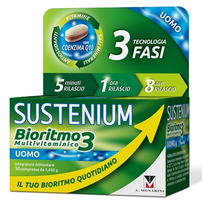 SUSTENIUM BIORITMO3 UOMO ADULTO 30 COMPRESSE - farmavitality.it