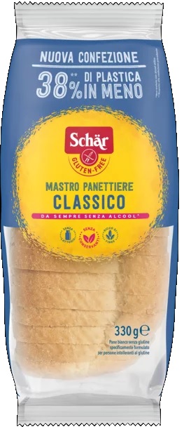 SCHAR CLASSICO DEL MASTRO PANETTIERE PANE BIANCO SENZA LATTOSIO 330 G - farmavitality.it