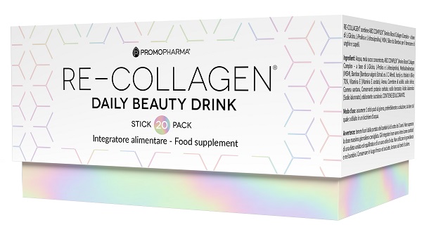 RE-COLLAGEN DAILY BEAUTY DRINK 20 STICK PACK X 12 ML - farmavitality.it