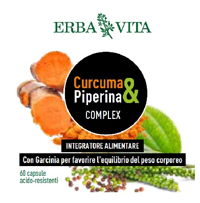 CURCUMA&PIPERINA COMPLEX 60 CAPSULE - farmavitality.it