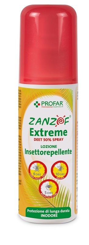 ZANZOF JUNGLE EXTREME SPRAY DEET 50% 75 ML PROFAR - farmavitality.it
