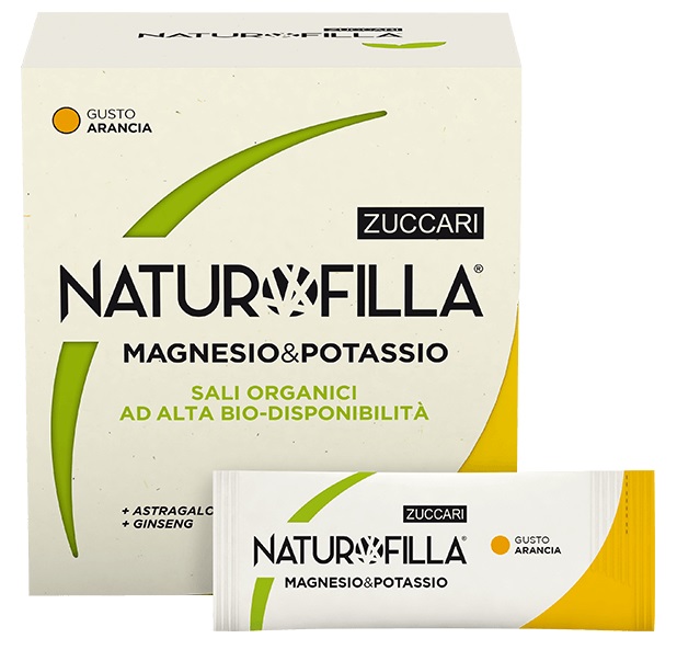 NATUROFILLA MAGNESIO & POTASSIO GUSTO ARANCIA 14 STICK PACK - farmavitality.it