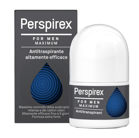 PERSPIREX FOR MEN MAXIMUM ANTITRASPIRANTE ROLL ON 20 ML - farmavitality.it