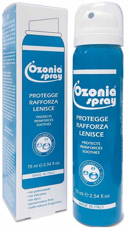 OZONIA SPRAY A BASE DI OLIO OZONIZZATO PER CUTE E MUCOSE ARROSSATE INFIAMMATE DISTROFICHE SENSIBILI 75 ML - farmavitality.it