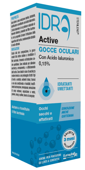 GOCCE OCULARI STERILENS IDRA ACTIVE 10 ML CON ACIDO IALURONICO 0,15% - farmavitality.it