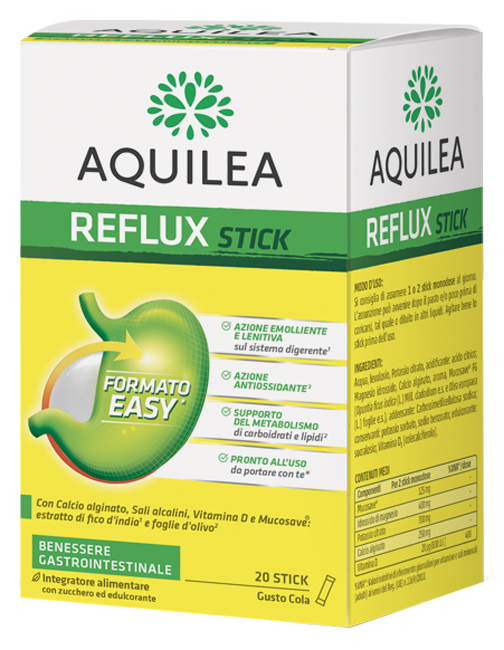 AQUILEA REFLUX 20 STICK MONODOSE - farmavitality.it