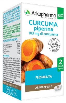 ARKO CAPSULE CURCUMA+PIP BIO 40 CAPSULE - farmavitality.it