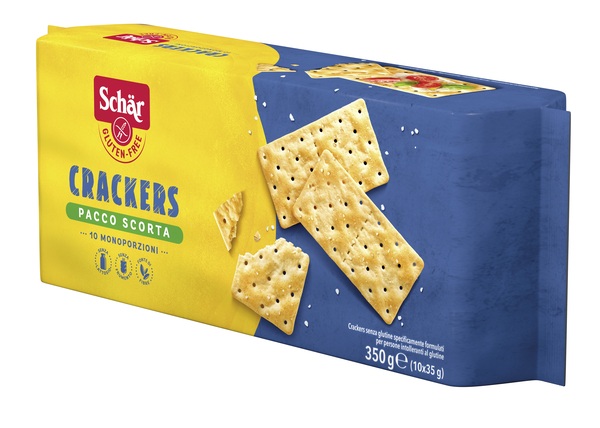 SCHAR CRACKERS SENZA LATTOSIO PACCO SCORTA 10 MONOPORZIONI DA 35 G - farmavitality.it