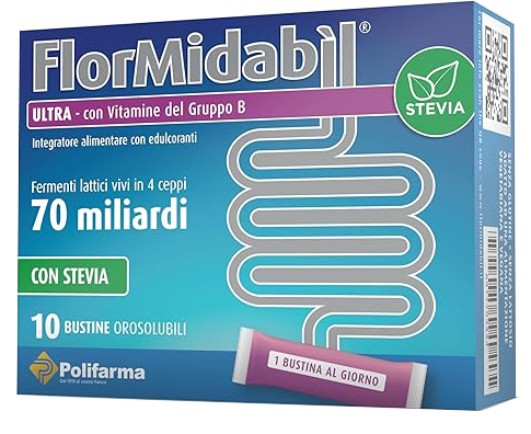 FLORMIDABIL ULTRA 10 BUSTINE CON STEVIA - farmavitality.it