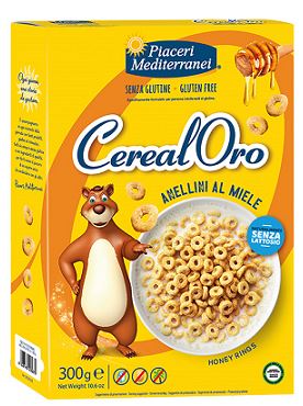 PIACERI MEDITERRANEI CEREALORO ANELLINI MIELE 300 G - farmavitality.it