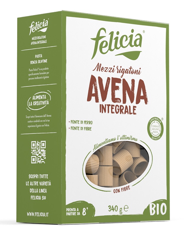 FELICIA MEZZI RIGATONI AVENA 340 G - farmavitality.it