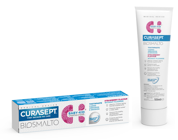 CURASEPT BIOSMALTO BABY KID SENZA FLUORO 50 ML - farmavitality.it