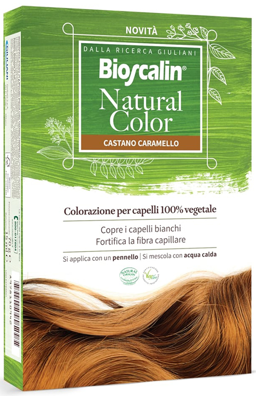 BIOSCALIN NATURAL COLOR CASTANO CARAMELLO 70 G - farmavitality.it