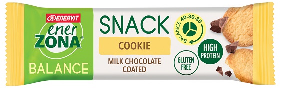 ENERZONA SNACK COOKIE MILK CIOCHOLATE 33 G - farmavitality.it