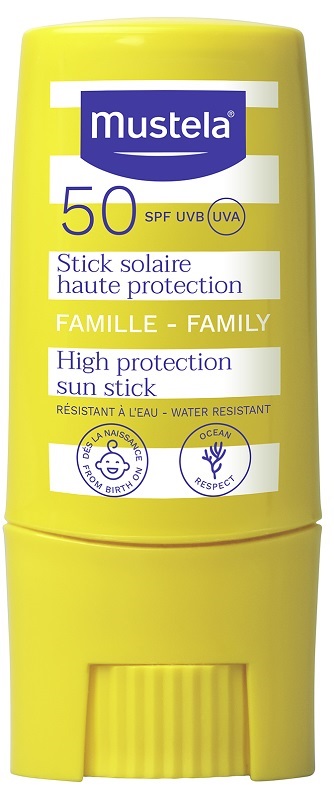 MUSTELA STICK SOLARE PROTEZIONE MOLTO ALTA SPF50 9 ML - farmavitality.it