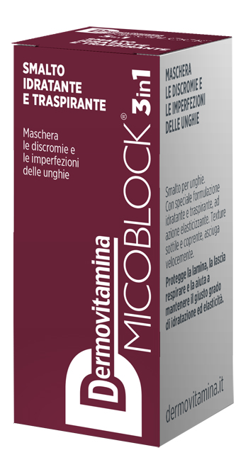 DERMOVITAMINA MICOBLOCK 3 IN 1 SMALTO IDRATANTE E TRASPIRANTE BORDEAUX 5 ML - farmavitality.it