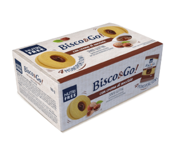 NUTRIFREE BISCO&GO CON CREMA DI NOCCIOLE 4X40 G - farmavitality.it