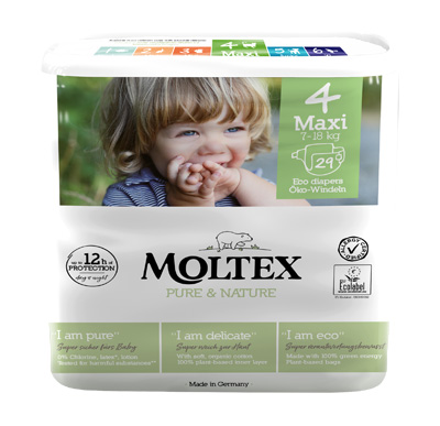 PANNOLINI MOLTEX PURE & NATURE MAXI 7-18 KG TAGLIA 4 29 PEZZI - farmavitality.it