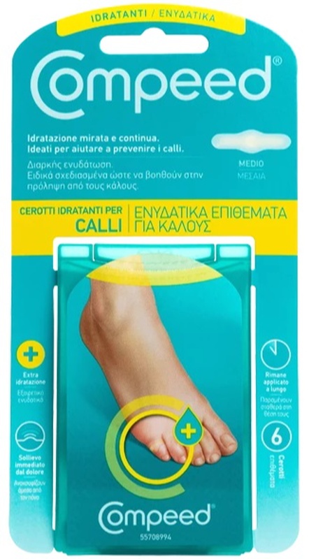 COMPEED CEROTTI PER CALLI IDRATANTI 6 PEZZI - farmavitality.it