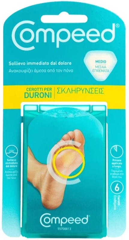 COMPEED CEROTTI PER DURONI MEDIO 6 PEZZI - farmavitality.it