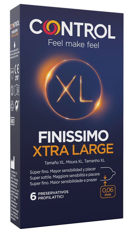 CONTROL FINISSIMO XTRA LARGE 6 PEZZI - farmavitality.it