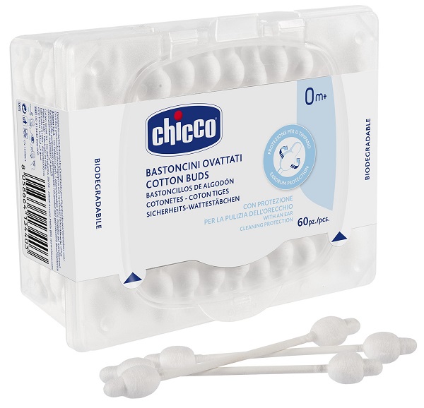 CHICCO BASTONCINI COTONATI 60 PEZZI - farmavitality.it