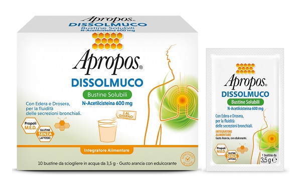 APROPOS DISSOLMUCO 10 BUSTINE SOLUBILI - farmavitality.it