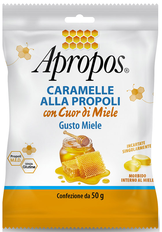 APROPOS CARAMELLE DURE MIELE CUOR DI MIELE 50 G - farmavitality.it