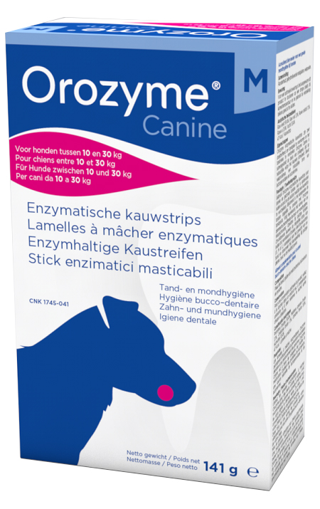 OROZYME CANINE STRISCE ENZIMATICHE MASTICABILI PER CANI DI TAGLIA MEDIA - farmavitality.it