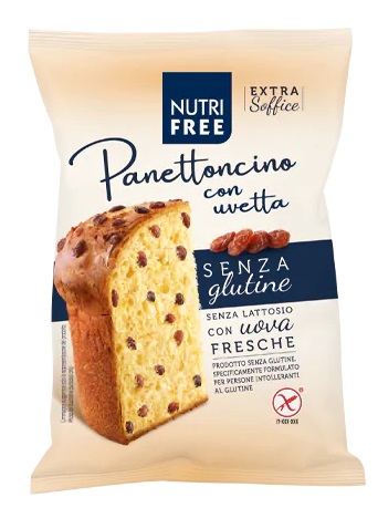NUTRIFREE PANETTONCINO CON UVETTA 100 G - farmavitality.it