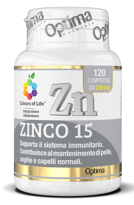 COLOURS OF LIFE ZINCO 15 120 COMPRESSE - farmavitality.it