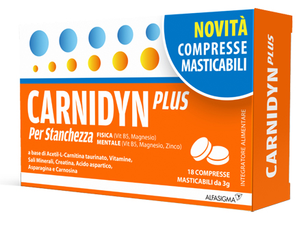 CARNIDYN PLUS 18 COMPRESSE MASTICABILI - farmavitality.it
