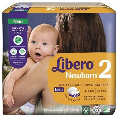 LIBERO NEWBORN PANNOLINO PER BAMBINO TAGLIA 2 3-6 34 PEZZI - farmavitality.it