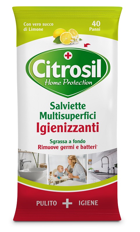 CITROSIL SALVIETTE IGIENIZZANTI LIMONE 40 PEZZI - farmavitality.it