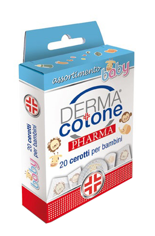 DERMACOTONEPHARMA CEROTTO BAMBINI ASSORTITI 20 PEZZI - farmavitality.it