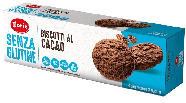 DORIA BISCOTTI CIOCCOLATO 4X37,5 G - farmavitality.it