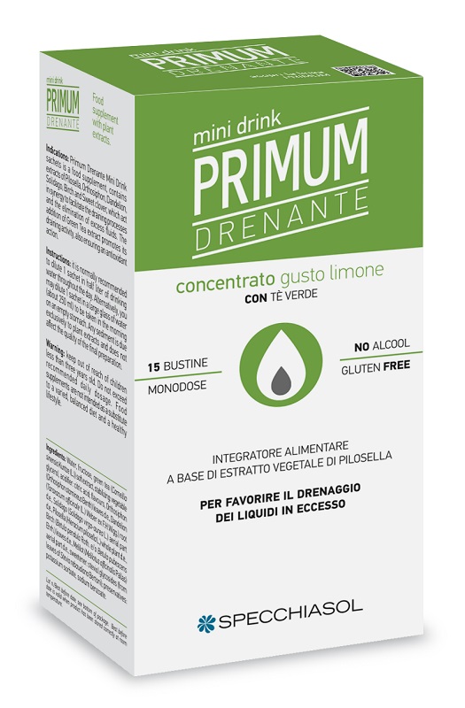 PRIMUM DRENANTE MINIDRINK LIMONE 15 STICK DA 10 ML - farmavitality.it