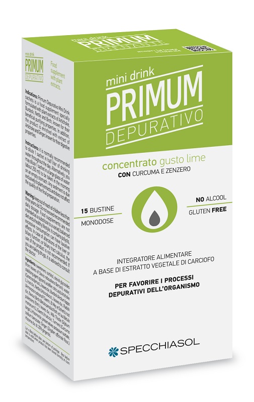 PRIMUM DEPURATIVO MINIDRINK LIME 15 STICK DA 10 ML - farmavitality.it