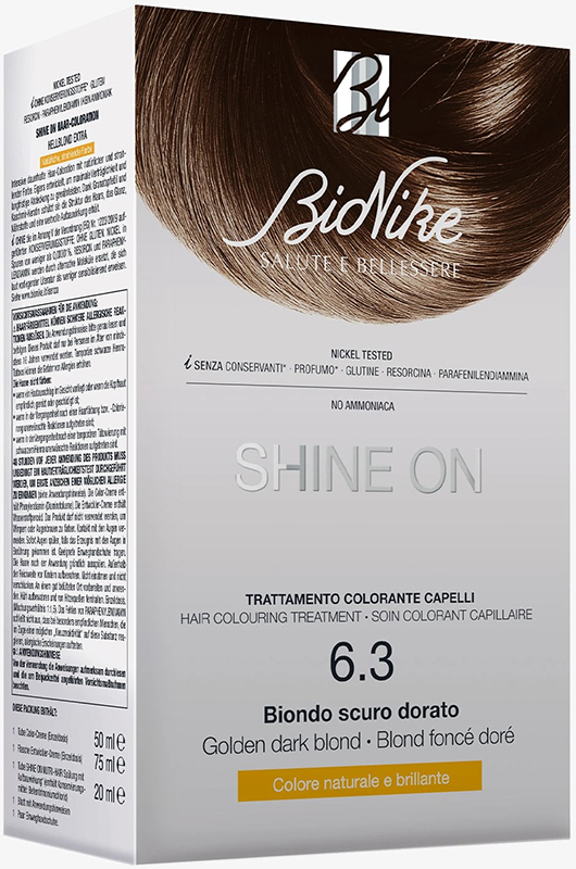 SHINE ON BIONDO SCURO DORATO 6,3 FLACONE 75 ML + TUBO 50 ML - farmavitality.it