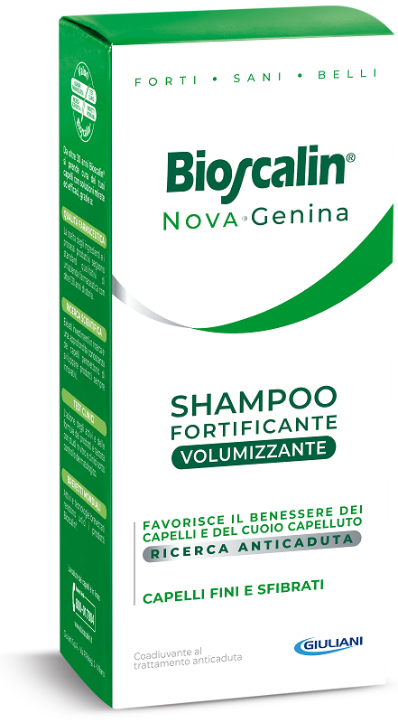 Bioscalin - NovaGenina Shampoo Fortificante Volumizzante Confezione 200 Ml - farmavitality.it