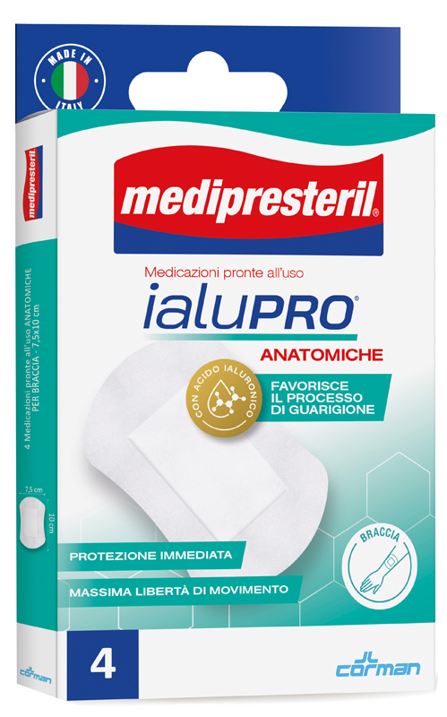 MEDIPRESTERIL IALUPRO BRACCIA 7,5X10 CM 4 PEZZI - farmavitality.it