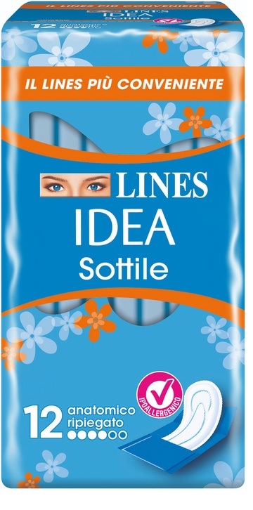 LINES IDEA SOTTILI RIPIEGATI ANATOMICI 12 PEZZI - farmavitality.it