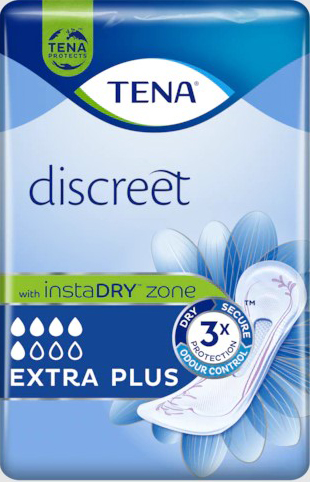 ASSORBENTE INCONTINENZA LEGGERA TENA DISCREET EXTRA PLUS 16 PEZZI - farmavitality.it