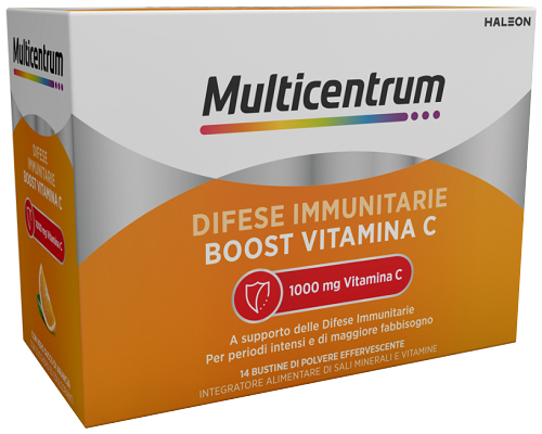 MULTICENTRUM DIFESE IMMUNITARIE BOOST VITAMINA C 14 BUSTINE - farmavitality.it