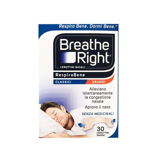 CEROTTI NASALI BREATH RIGHT CLASSICI GRANDI 30 PEZZI - farmavitality.it