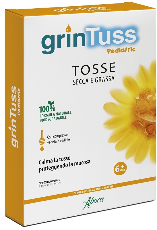 GRINTUSS PEDIATRIC SCIROPPO 12 FLACONCINI - farmavitality.it