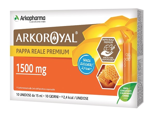 ARKOROYAL PAPPA REALE 1500MG SENZA ZUCCHERO 10 FLACONCINI DA 15 ML - farmavitality.it