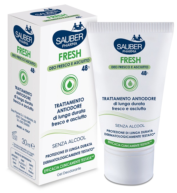 SAUBER FRESH DEODORANTE GEL ASTUCCIO 30 ML - farmavitality.it