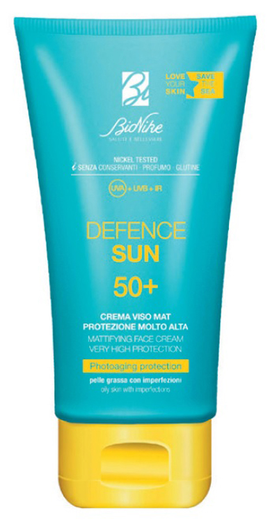 DEFENCE SUN CREMA VISO MAT SPF50+ PROTEZIONE MOLTO ALTA 50 ML - farmavitality.it