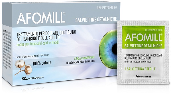AFOMILL SALVIETTINE OFTALMICHE 14 PEZZI - farmavitality.it